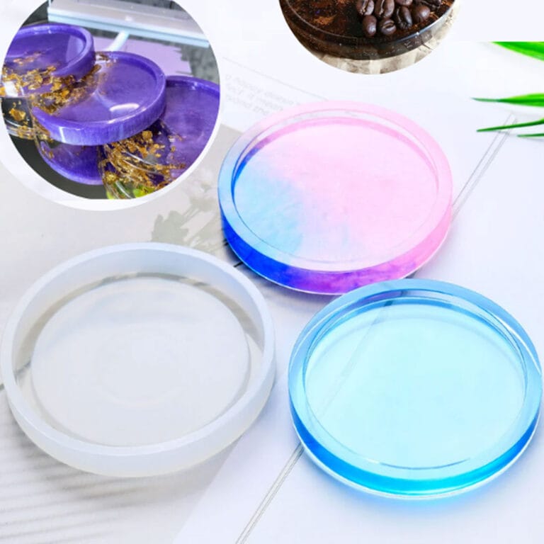 Epoksi Silikon Kalıp Bardak Altlığı Yuvarlak 11 CM
