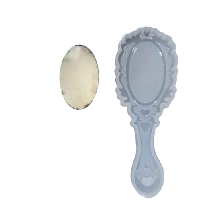 Epoksi Silikon Kalıp Dalgalı Ayna Kalıbı Ve 1 Adet Ayna 16.5 CM
