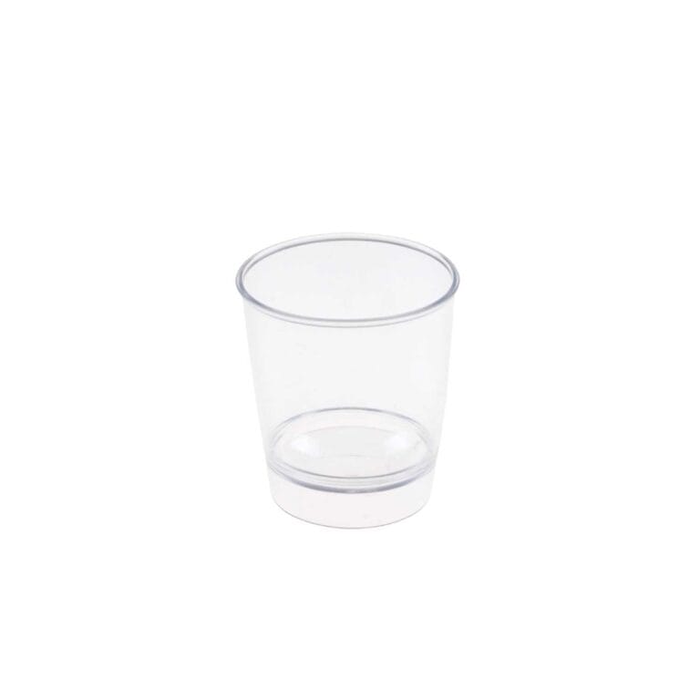 Mika Akrilik Shot Bardak Mum Bardağı 6X4.2 CM 35 CC (12 Adet)