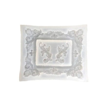 Epoksi Silikon Kalıp Fotoğraf Çerçevesi Yapraklı 9.5X11 CM