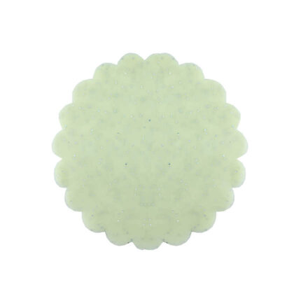 Taşlı Organze Hazır Kesilmiş Tül 18 Cm (100 Adet) Krem