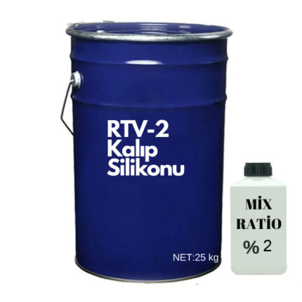 RTV-2 Kalıp Silikonu 5 SHORE Yarı Şeffaf (25 KG)