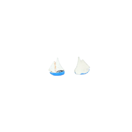 Polyester Dekoratif Mini Sevimli Yelkenli Tekne Objesi 3 CM (100 Adet)